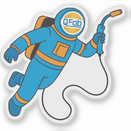 Golf Astrowelder Qfab Sticker (Voorkant)