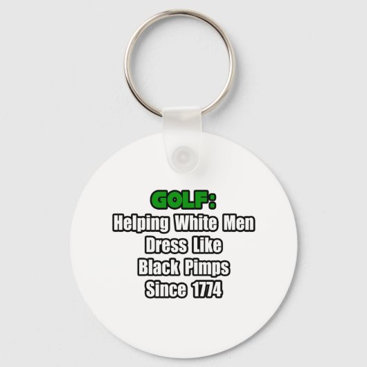 Golf Attire Humor Sleutelhanger (Voorkant)