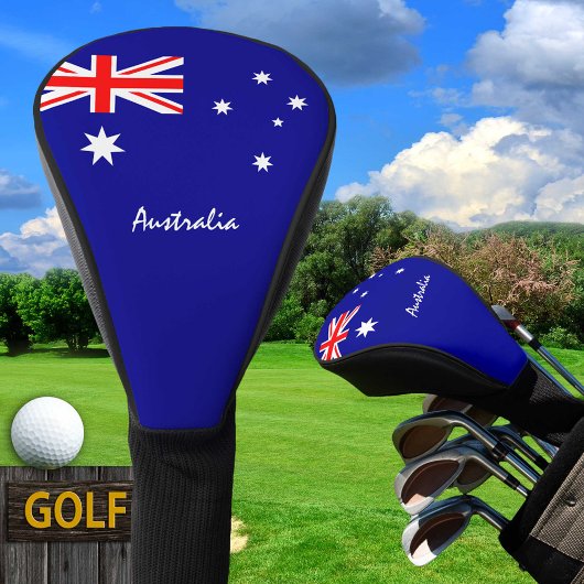 Golf Australia & Aussie Flag/Golf Clubs Hoesjes Golfheadcover