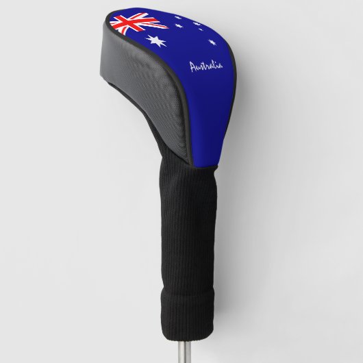 Golf Australia & Aussie Flag/Golf Clubs Hoesjes Golfheadcover (Schuin)