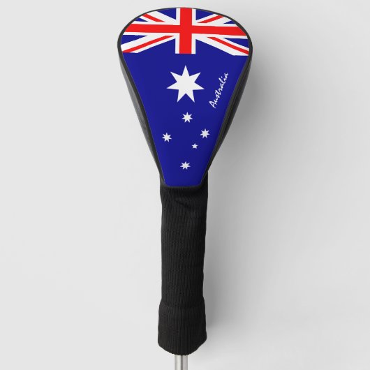 Golf Australia & Australia Flag /Golf Clubs Hoesje Golfheadcover (Voorkant)