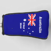 Golf Australia Flag & G day Mate /Golf Clubs Hoesj Golfheadcover (Voorkant)