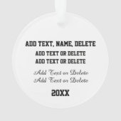 Golf Award, Cadeau, Ornament (achterkant)