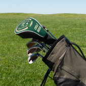 Golf Baas Heraldiek Embleem Aangepaste Naam Ivoor Golfheadcover (Insitu)