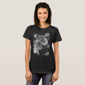 Golf Babe, Black Grunge Golf T-shirt (Voorkant volledig)