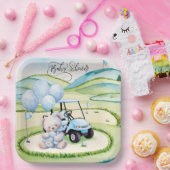 Golf Baby Boy Blauw thema Papieren Bordje (Feest)