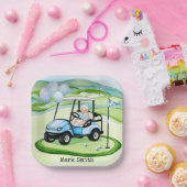 Golf Baby Boy Blauw thema Papieren Bordje (Feest)