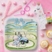 Golf Baby Boy Blauw thema Papieren Bordje (Feest)
