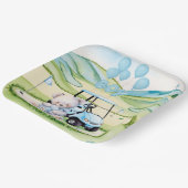 Golf Baby Boy Blauw thema Papieren Bordje (Gebogen)