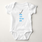 Golf baby boy Geboren met het golf gen Romper (Voorkant)