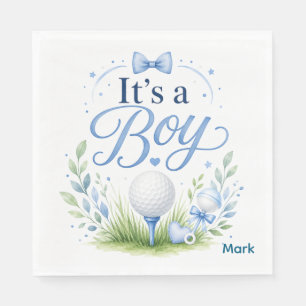 Golf Baby Boy golfbal waterverf  Servet