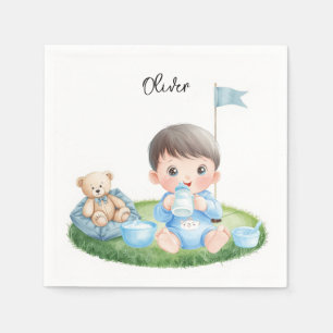 Golf Baby Boy op putting green  Servet