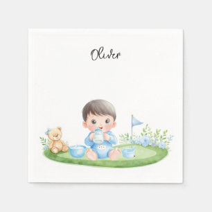 Golf Baby Boy op putting green  Servet
