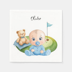 Golf Baby Boy op putting green  Servet