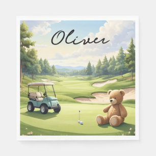 Golf Baby Boy op putting green  Servet