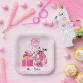 Golf Baby Meisje baby shower in Roze thema Papieren Bordje (Feest)