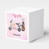 Golf Baby Meisje voor Baby shower op roze Bedankdoosjes (Voorkant Zijde)