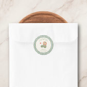 Golf Baby Shower A Little Putter Preppy Argyle   Ronde Sticker