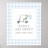 Golf Baby shower Baby's zijn Sweet Sign Poster (Voorkant)
