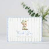 Golf Baby Shower Bedankkaart (Staand voorkant)