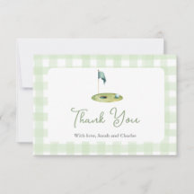 Golf Baby Shower Bedankkaart