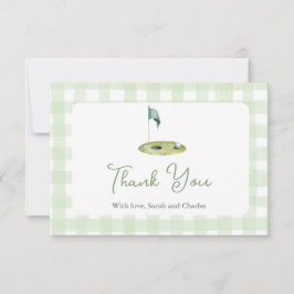 Golf Baby Shower Bedankkaart