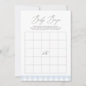 Golf Baby shower Bingo spel Kaart (Voorkant)