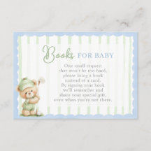 Golf Baby Shower Boeken voor Baby Kaart