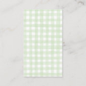 Golf Baby Shower Books for Baby Card Informatiekaartje (Achterkant)