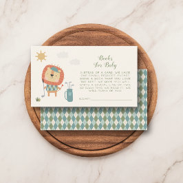 Golf Baby Shower Books for Baby Little Putter Informatiekaartje