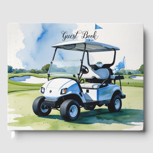 Golf Baby shower Boy thema Gastenboek (Voorkant)
