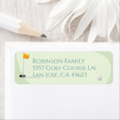 Golf Baby shower Cute Boy Par-T-shirt Adres Etiket (Insitu)