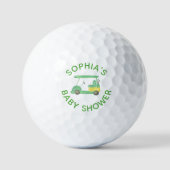 Golf Baby shower gepersonaliseerde golfballen (Voorkant)