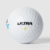 Golf baby shower het is jongen golfballen (Logo)