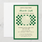 Golf Baby Shower Invitation Kaart (Voorkant / Achterkant)