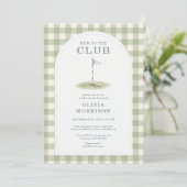 Golf Baby Shower Kaart (Staand voorkant)