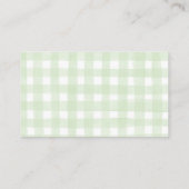 Golf Baby Shower Luier Raffle Kaart (Achterkant)