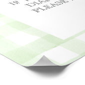 Golf baby shower Luiers Raffle bord Poster (Hoek)