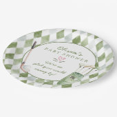 Golf Baby Shower Papieren Bord (Gekanteld)
