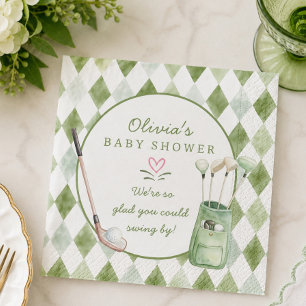 Golf Baby Shower Papieren Servet