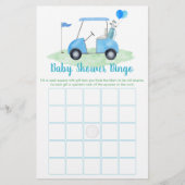 Golf Baby shower Par-t-shirt Bingospel (Voorkant)