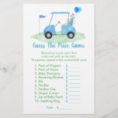 Golf Baby shower Raad de prijs spel (Voorkant)