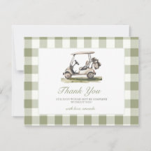 Golf Baby Shower Salie Groen Gingham Baby Shower