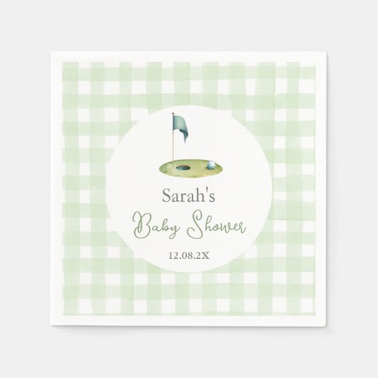 Golf Baby Shower Servetten (Voorkant)