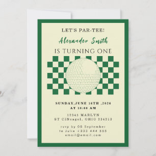 Golf Baby Shower Uitnodiging