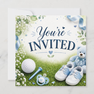 Golf baby shower uitnodiging