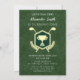 Golf Baby Shower Uitnodiging