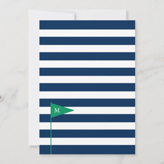 Golf Baby shower Uitnodiging (Achterkant)