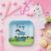 Golf Baby shower voor jongen Papieren Bordje (Feest)