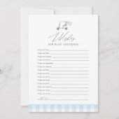 Golf Baby shower Wensen voor Baby Kaart (Voorkant)